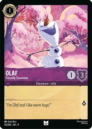 Olaf - Friendly Snowman (55/204) Fabled (Non-Foil)