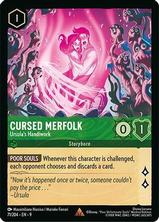 Cursed Merfolk - Ursula's Handiwork (71/204) Fabled (Non-Foil)