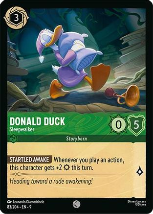 Donald Duck - Sleepwalker (83/204) Fabled (Non-Foil)