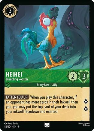 Heihei - Bumbling Rooster (86/204) Fabled (Cold Foil)