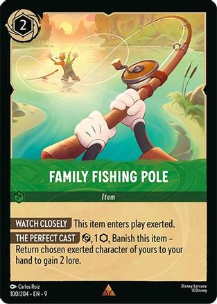 Family Fishing Pole (100/204) Fabled (Cold Foil)