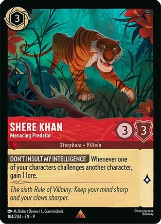 Shere Khan - Menacing Predator (104/204) Fabled (Cold Foil)