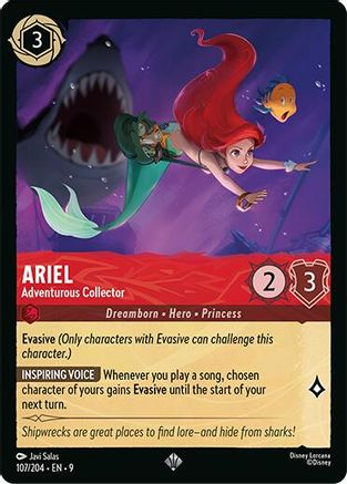 Ariel - Adventurous Collector (107/204) Fabled (Cold Foil)