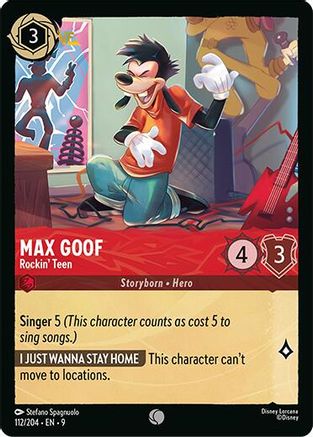 Max Goof - Rockin' Teen (112/204) Fabled (Non-Foil)