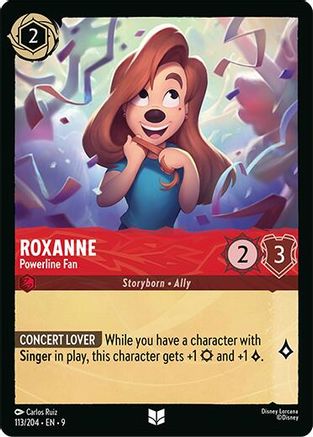 Roxanne - Powerline Fan (113/204) Fabled (Cold Foil)