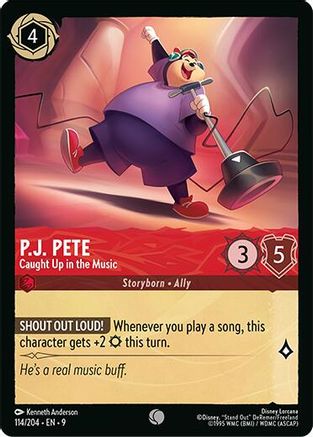 P.J. Pete - Caught Up in the Music (114/204) Fabled (Cold Foil)