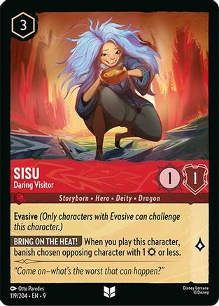 Sisu - Daring Visitor (119/204) Fabled (Cold Foil)