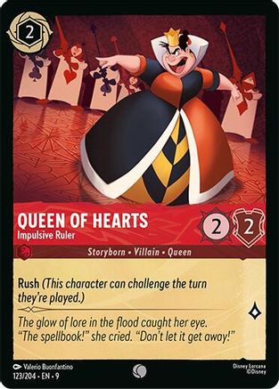 Queen of Hearts - Impulsive Ruler (123/204) Fabled (Non-Foil)