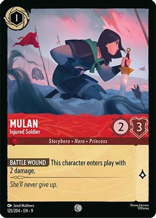 Mulan - Injured Soldier (125/204) Fabled (Cold Foil)