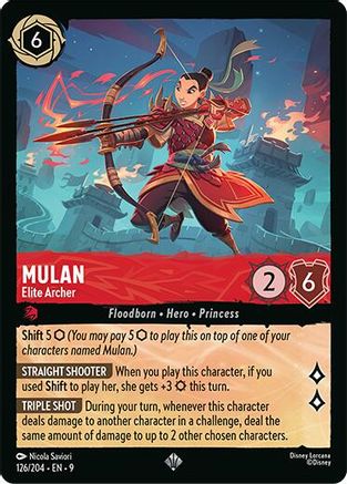 Mulan - Elite Archer (126/204) Fabled (Cold Foil)