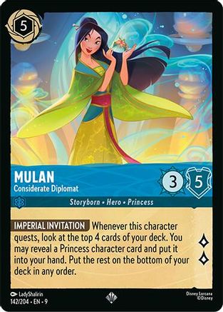 Mulan - Considerate Diplomat (142/204) Fabled (Non-Foil)