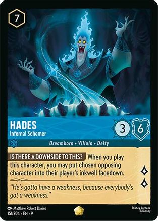 Hades - Infernal Schemer (151/204) Fabled (Non-Foil)