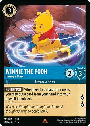 Winnie the Pooh - Having a Think (159/204) Fabled (Cold Foil)