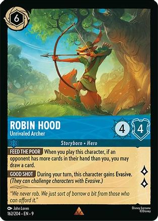 Robin Hood - Unrivaled Archer (162/204) Fabled (Non-Foil)
