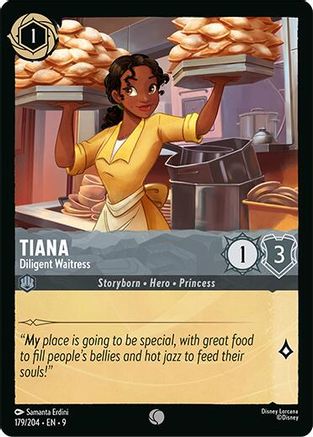 Tiana - Diligent Waitress (179/204) Fabled (Cold Foil)