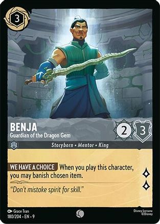 Benja - Guardian of the Dragon Gem (180/204) Fabled (Cold Foil)