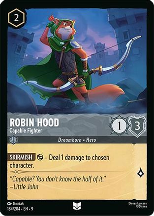 Robin Hood - Capable Fighter (184/204) Fabled (Cold Foil)