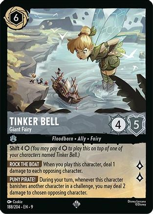 Tinker Bell - Giant Fairy (188/204) Fabled (Cold Foil)