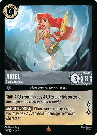 Ariel - Sonic Warrior (195/204) Fabled (Non-Foil)