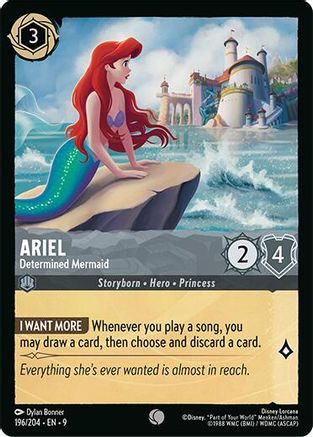 Ariel - Determined Mermaid (196/204) Fabled (Cold Foil)