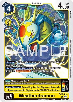 Weatherdramon  (EX10-014) [Sinister Order]