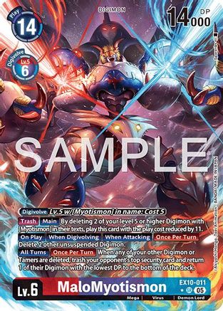 MaloMyotismon (Alternate Art)  (EX10-011) [Sinister Order] Foil
