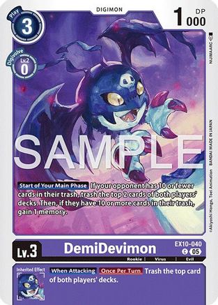 DemiDevimon  (EX10-040) [Sinister Order]