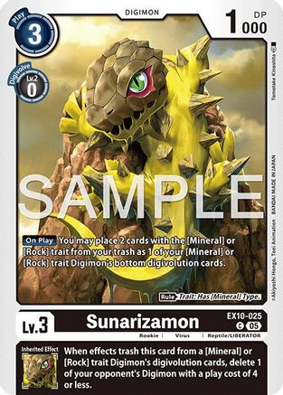 Sunarizamon  (EX10-025) [Sinister Order]
