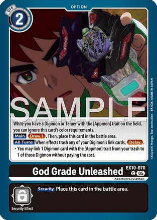God Grade Unleashed  (EX10-070) [Sinister Order]