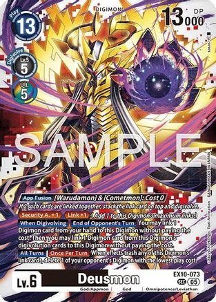 Deusmon  (EX10-073) [Sinister Order] Foil
