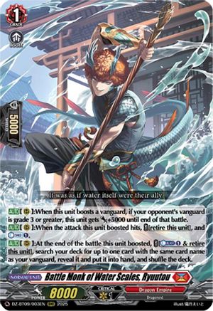 Battle Monk of Water Scales, Ryuutou [Triple Rare]  (DZ-BT09/003EN)
