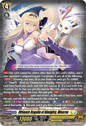 Ultimate Regalia of Almighty, Minerva [Triple Rare]  (DZ-BT09/010EN)