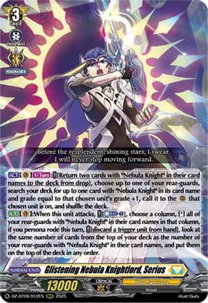 Glistening Nebula Knightlord, Serius [Triple Rare]  (DZ-BT09/012EN)