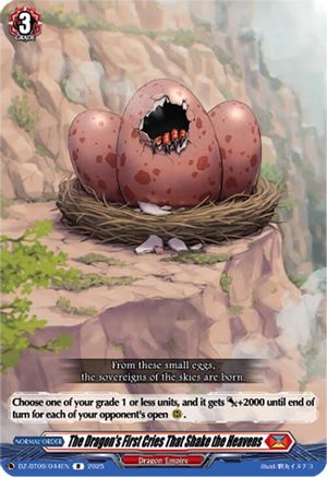 The Dragon's First Cries That Shake the Heavens [Rare]  (DZ-BT09/044EN)