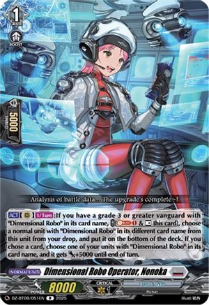 Dimensional Robo Operator, Nonoka [Rare]  (DZ-BT09/051EN)