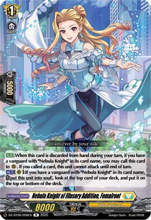 Nebula Knight of Illusory Addition, Fomalroot [Rare]  (DZ-BT09/058EN)
