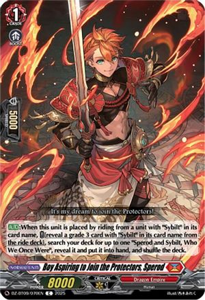 Boy Aspiring to Join the Protectors, Sperod [Common]  (DZ-BT09/070EN)