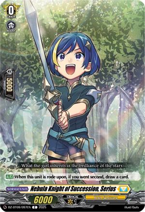 Nebula Knight of Succession, Serius [Common]  (DZ-BT09/097EN)