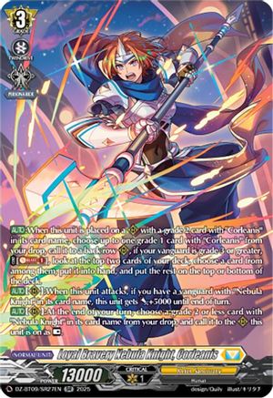 Loyal Bravery Nebula Knight, Corleanis (SR) [SR]  (DZ-BT09/SR27EN)
