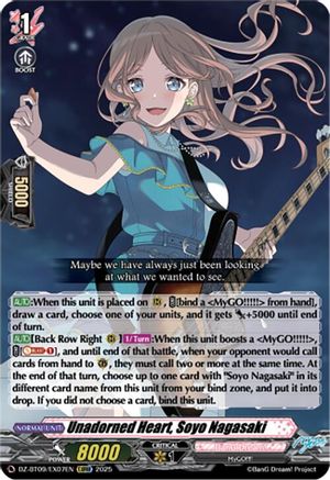 Unadorned Heart, Soyo Nagasaki  (EXC) [EXC]  (DZ-BT09/EX07EN)