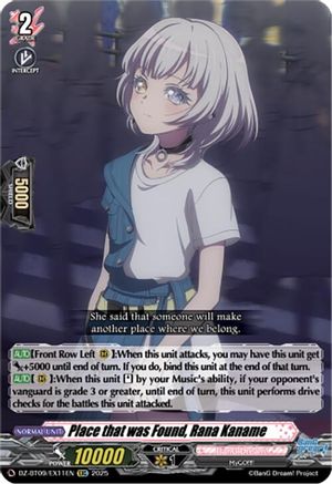 Place that was Found, Rana Kaname (EXC) [EXC]  (DZ-BT09/EX11EN)