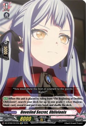Unveiled Secret, Oblivionis (EXC) [EXC]  (DZ-BT09/EX17EN)