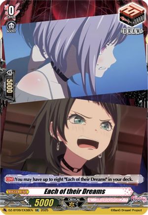 Each of their Dreams (EXC) (DZ-BT09/EX38EN) [EXC]  (DZ-BT09/EX38EN)