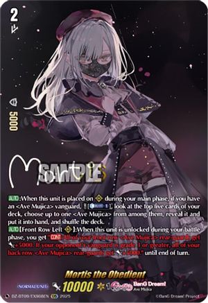 Mortis the Obedient (EXS) [EXS]  (DZ-BT09/EXS08EN)