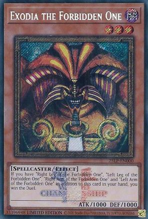 Exodia the Forbidden One (Secret Rare) [25LP-EN000] Secret Rare