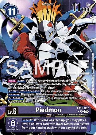 Piedmon (Alternate Art)  (EX10-057) [Sinister Order] Foil