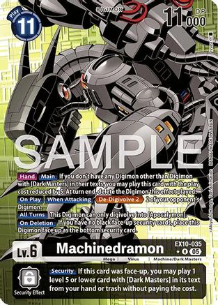 Machinedramon (Alternate Art)  (EX10-035) [Sinister Order] Foil