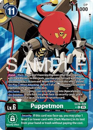 Puppetmon (Alternate Art)  (EX10-020) [Sinister Order] Foil