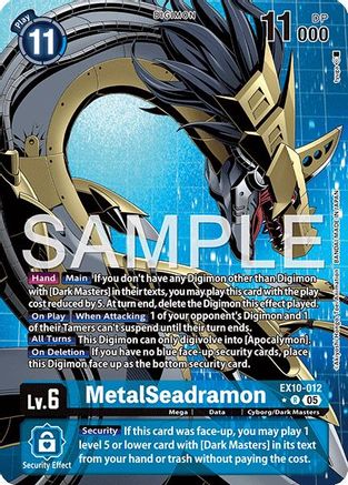 MetalSeadramon (Alternate Art)  (EX10-012) [Sinister Order] Foil