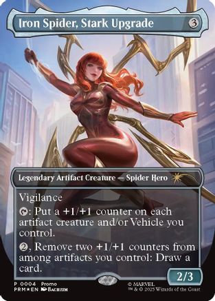 Iron Spider, Stark Upgrade (Borderless) (MEDIA-004) - Media Promos Foil